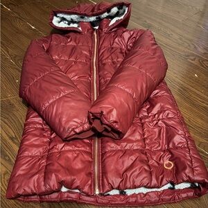 BCBGirls Maroon Puffer Jacket Girl Size M